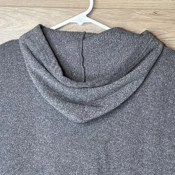 Wooden Dog Terry Sweatshirt Mens Med Grey Terrycloth Hoodie Pullover Sweatshirt - Picture 8 of 14